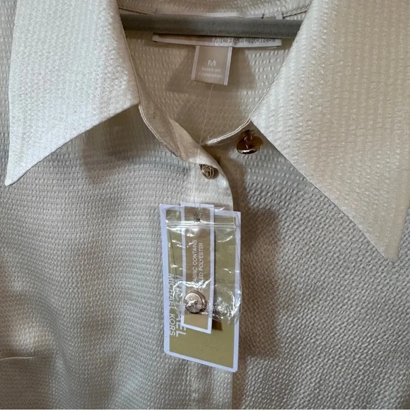 MICHAEL KORS | Women’s Long Sleeve Satin Button Down Shirt size Small - Picture 4 of 8